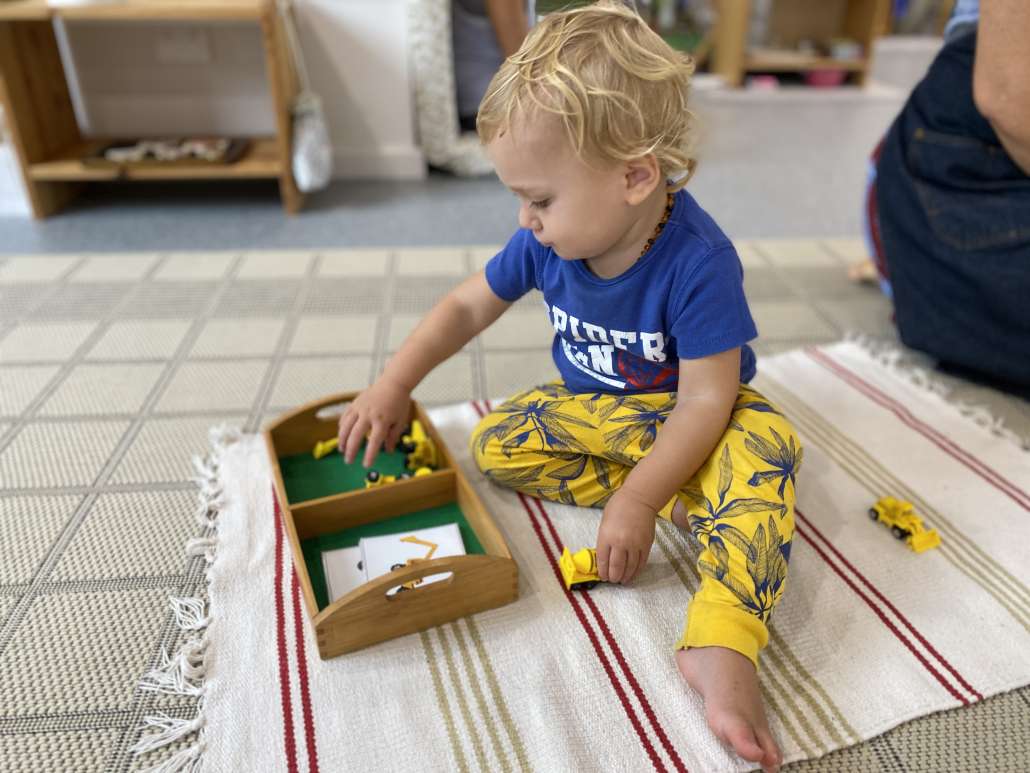Montessori toddler in Under 3 Program  (0-3 years old)