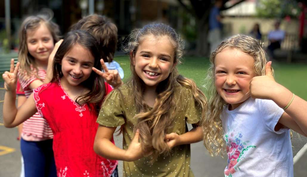 Girls in playground